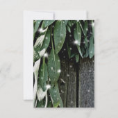 Invitation Jardin rustique grange bois et herbes Mariage (Dos)