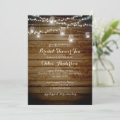 Invitation Jardin rustique High Tea Bridal Showboat Invitatio (Debout devant)