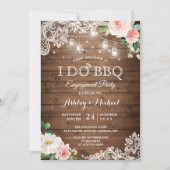 Invitation Jardin rustique I DO BBQ (Devant)