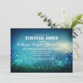 Invitation Jardin rustique illumine Dîner de répétition roman (Debout devant)