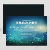 Invitation Jardin rustique illumine Dîner de répétition roman (Devant / Derrière)