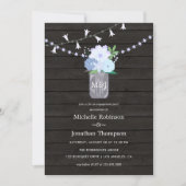 Invitation Jardin rustique mason bocal Spring Engagement Part (Devant)