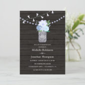 Invitation Jardin rustique mason bocal Spring Engagement Part (Debout devant)