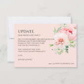 Invitation Jardin sauvage | Dahlia Peony Pink MARIAGE MISE À (Devant)
