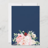 Invitation Jardin Sauvage | Mariage Aquarelle Monogramme Flor (Dos)