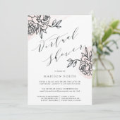 Invitation Jardin Secret Bridal virtuelle ou Baby shower (Debout devant)