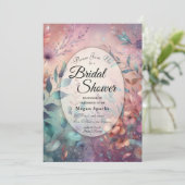 Invitation Jardin secret en soirée Fête des mariées lumineuse (Debout devant)