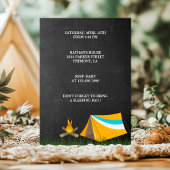 Invitation Jardin Sleepover Camping Anniversaire Fête