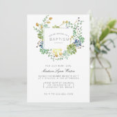 Invitation Jardin Succulent | Baptême d'aquarelle florale (Debout devant)