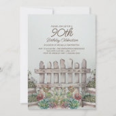 Invitation Jardin Succulents Porte Botanique 90e anniversaire (Devant)