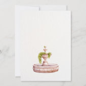 Invitation Jardin swan minimaliste élégant anniversaire (Dos)