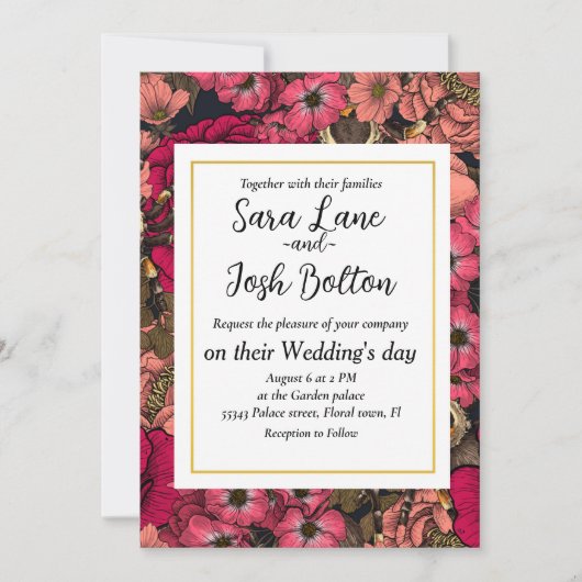 Invitation Jardin Tarantula 4 (Devant)