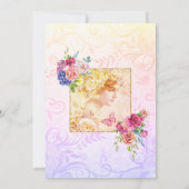 Invitation Jardin Tea Party Calligraphie Baby shower Brunch (Dos)