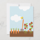 Invitation Jardin végétal (Dos)