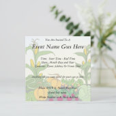 Invitation Jardin végétal (Debout devant)