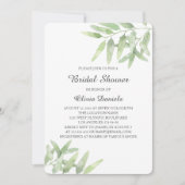 Invitation Jardin verdoyant. Fête des mariées aux branches d' (Devant)