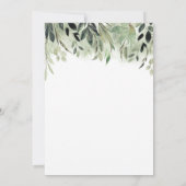 Invitation Jardin Vert Jardin Jardin Jardin Baby shower éléga (Dos)