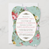 Invitation Jardin vintage Floral Jardin Botanique (Devant)
