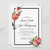Invitation Jardin Vintage romantique | MARIAGE (Devant)