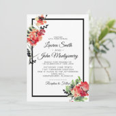 Invitation Jardin Vintage romantique | MARIAGE (Debout devant)