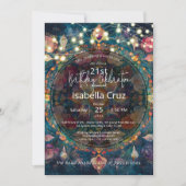 Invitation Jardin vivant | Conception de mandala floral (Devant)