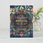 Invitation Jardin vivant | Conception de mandala floral (Debout devant)