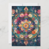 Invitation Jardin vivant | Conception de mandala floral (Dos)
