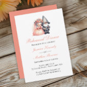 Invitation Jardin Whimsical Gnome Orange Mariage répétition