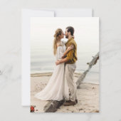 Invitation Jardin Whimsical Pressé Fleurs Mariage bohème (Dos)