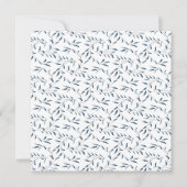 Invitation Jardin Willow Elegant Bleu et Blanc Floral (Devant)