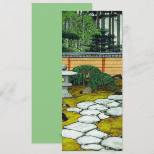 Invitation Jardin zen (Devant / Derrière)