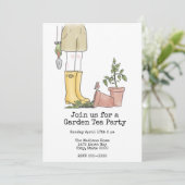 Invitation Jardinage (Debout devant)