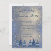 Invitation Jardins de Noël Bleus (Devant)