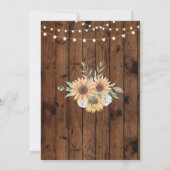 Invitation Jars Engagement Party Rustic Wood Sunflower Invita (Dos)