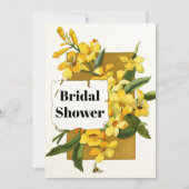 Invitation Jasmin jaune mariage douche nuptiale (Devant)