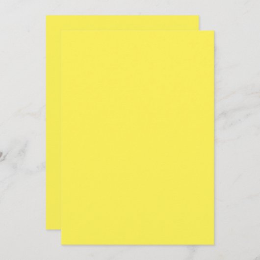 Invitation Jasmin, Marigold Yellow, Primrose, (Devant / Derrière)