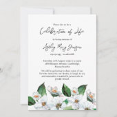 Invitation Jasmine Celebration of Life Funeral (Devant)