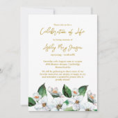 Invitation Jasmine Celebration of Life Funeral (Devant)