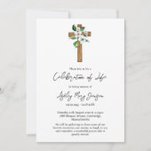 Invitation Jasmine Cross Celebration of Life Funeral (Devant)