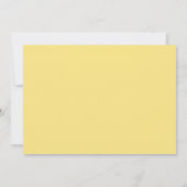 Invitation Jaune 1ère fête d'anniversaire (Dos)
