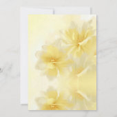 Invitation Jaune 60 Fabuleux fête d'anniversaire florale (Dos)