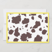 Invitation Jaune Baby shower Tutu (Dos)