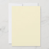 Invitation Jaune Beurre Ranunculus Eucalyptus Doux Mariage (Dos)