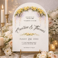 Jaune Canari Freesia Romantique Floral Mariage