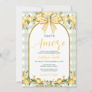 Invitation Jaune Citron Arc C'est l'Amour Floral Fête de Mari
