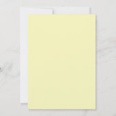 Invitation Jaune Citron Frais Citron Été Mariage (Dos)