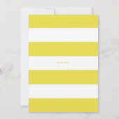 Invitation Jaune classique C'est un Baby shower de moustache (Dos)