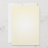 Invitation Jaune Classique d'automne feuille mariage (Dos)