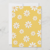 Invitation Jaune Daisy Fille anniversaire (Dos)