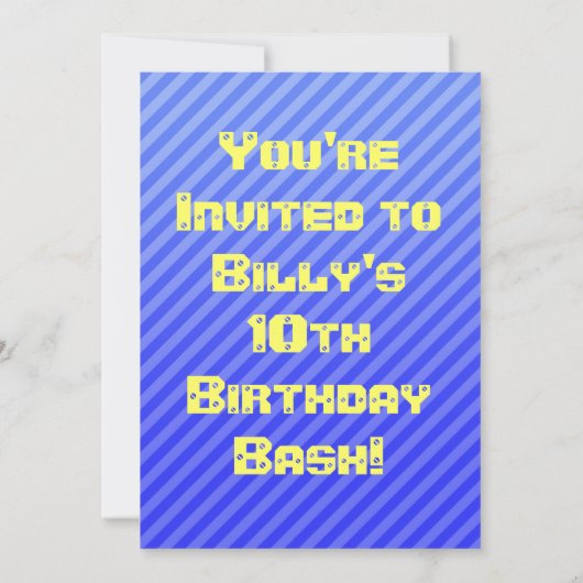 Invitation jaune de camion de monstre (Dos)